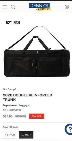 Black Duffel Sleepaway Camp Bag