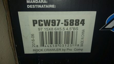 Pro comp for sale 5 rims I asking $190 or offer me