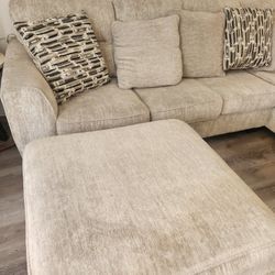L Shape Sectional With Ottoman