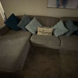 Used Gray Couch; Very Comfortable 
