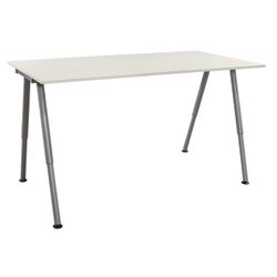 63" Ikea Desk White with IKEA Chair