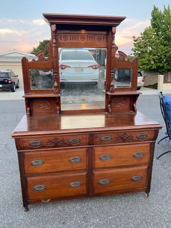 Antique Victorian dresser sideboard