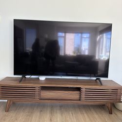 65 Inch LG Tv And Mid Century Modern Tv Stand 