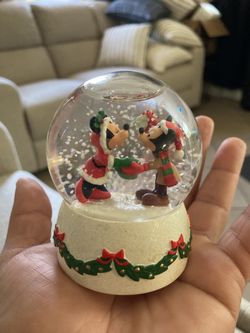 Mickey And Money Mouse Snow Globe