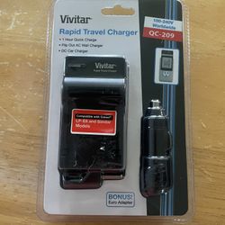 New Vivitar Rapid Travel Charger Compatible With A Canon Lp – E8 And Similar Models