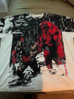 WOLVERINE VS RED HULK AOP SHIRT !!!!