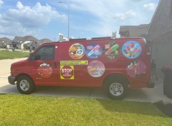 Red Ice Cream Truck Van – Chevy Express 2500