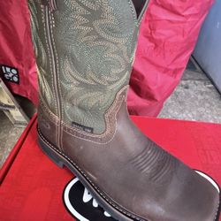 Justin Work Boots - size 10