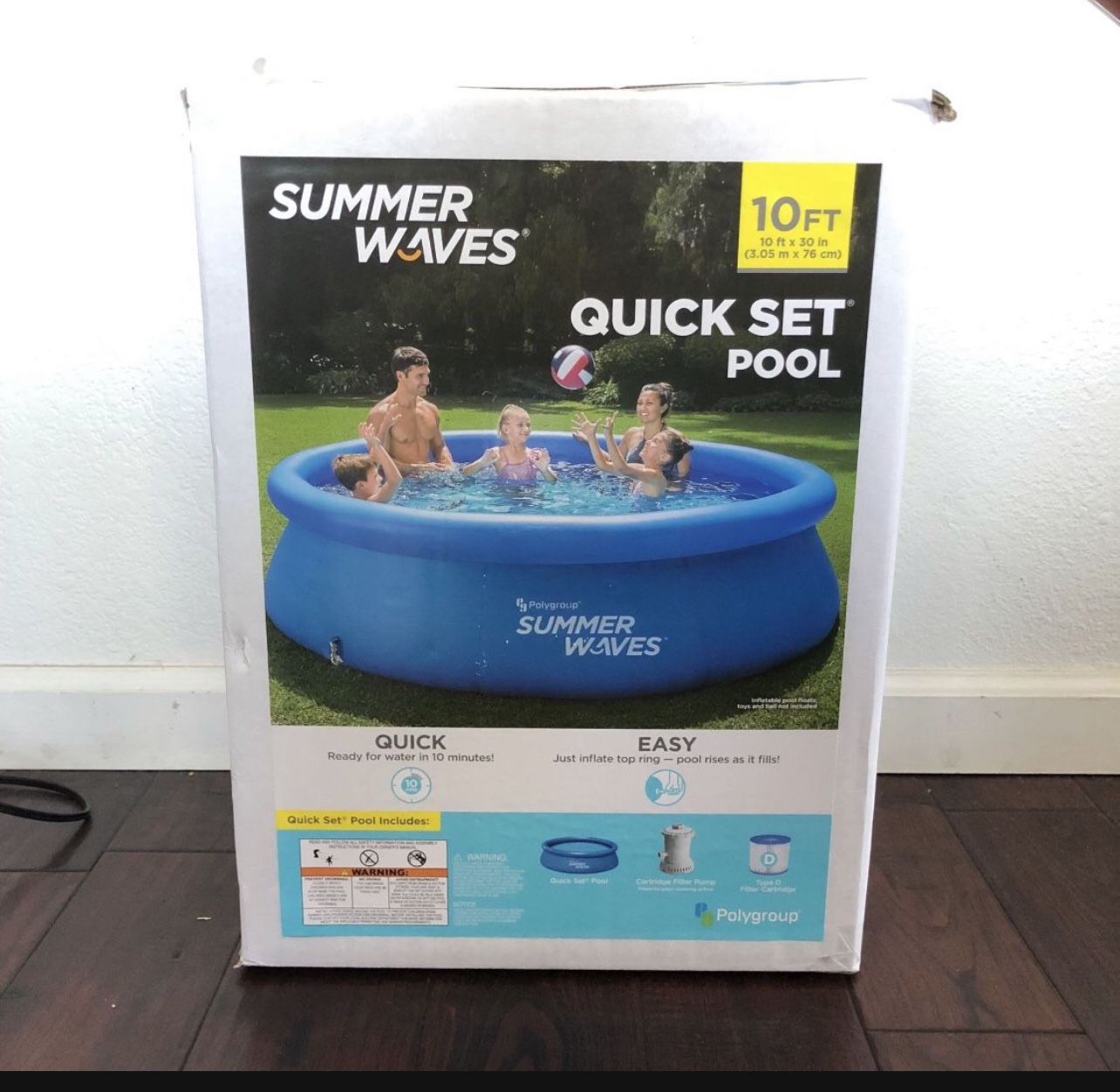 Summer Waves 10 Ft Quickset Pool Set for Sale in Stockton CA