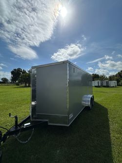 🦅Quality Cargo Trailer Brand 🆕 7x16 Ta Tandem Axle PLYCORE 0.080 🔥