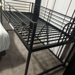 twin bed frame with stair