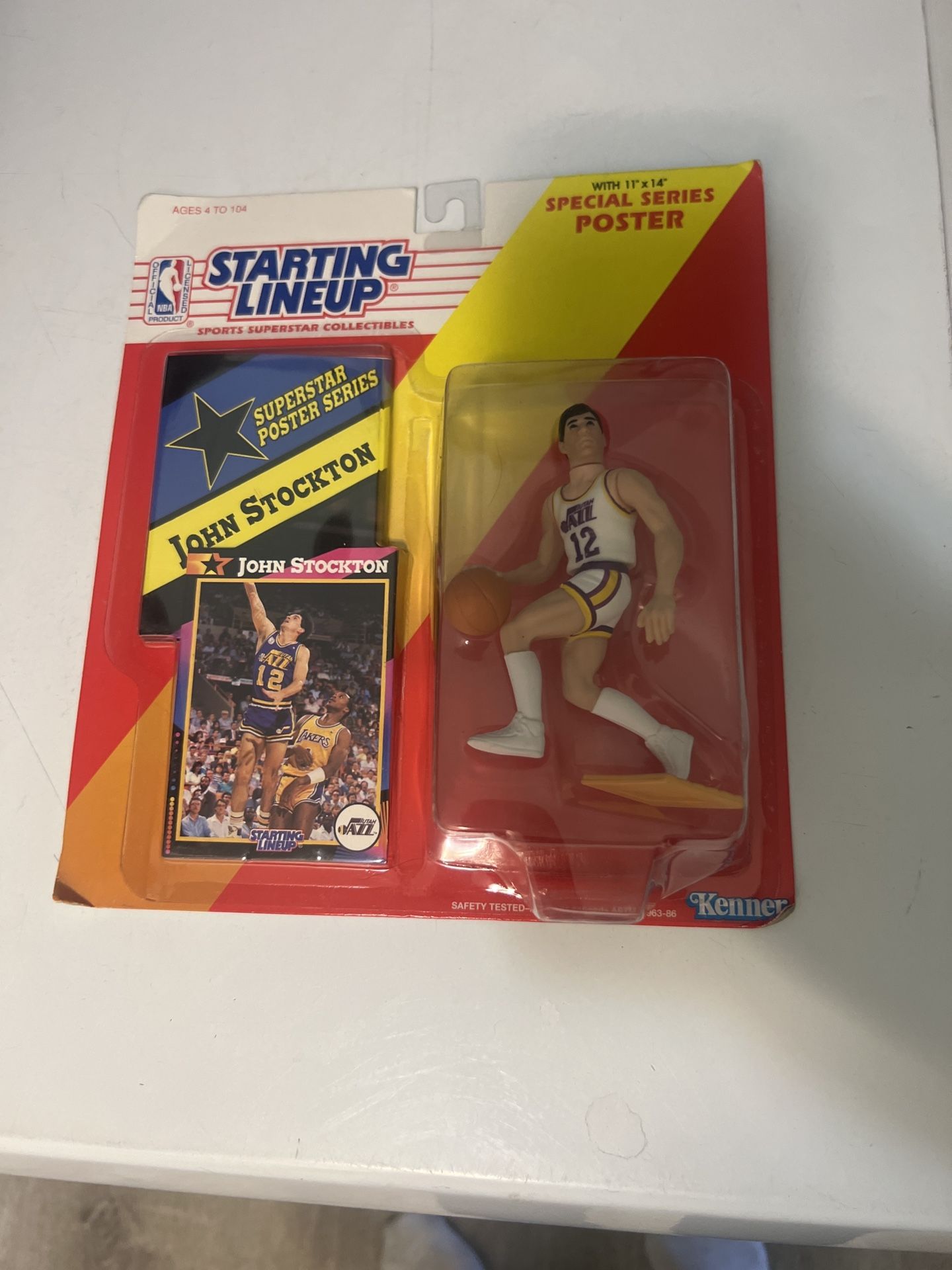 John Stockton SLU Collector Figure Plus Poster And Card