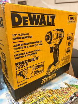 Dewalt Xtreme 12 v MAX b Brushless 1/4 inch impac Driber kit   Llave de impacto con dos baterías, cargador y bolsa sólo para recoger sur de Philadelph