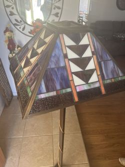 Stained Glass Standing Lamp