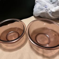 Vintage Cranberry Pyrex Lot