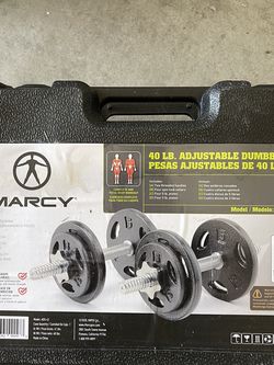 Marcy 40 Pound Adjustable Dumbbells