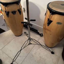Conga Drum Set with stand