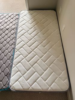 Twin Mattress White Quilted