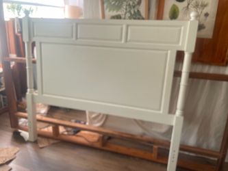 Pier 1 queen bedframe + headboard
