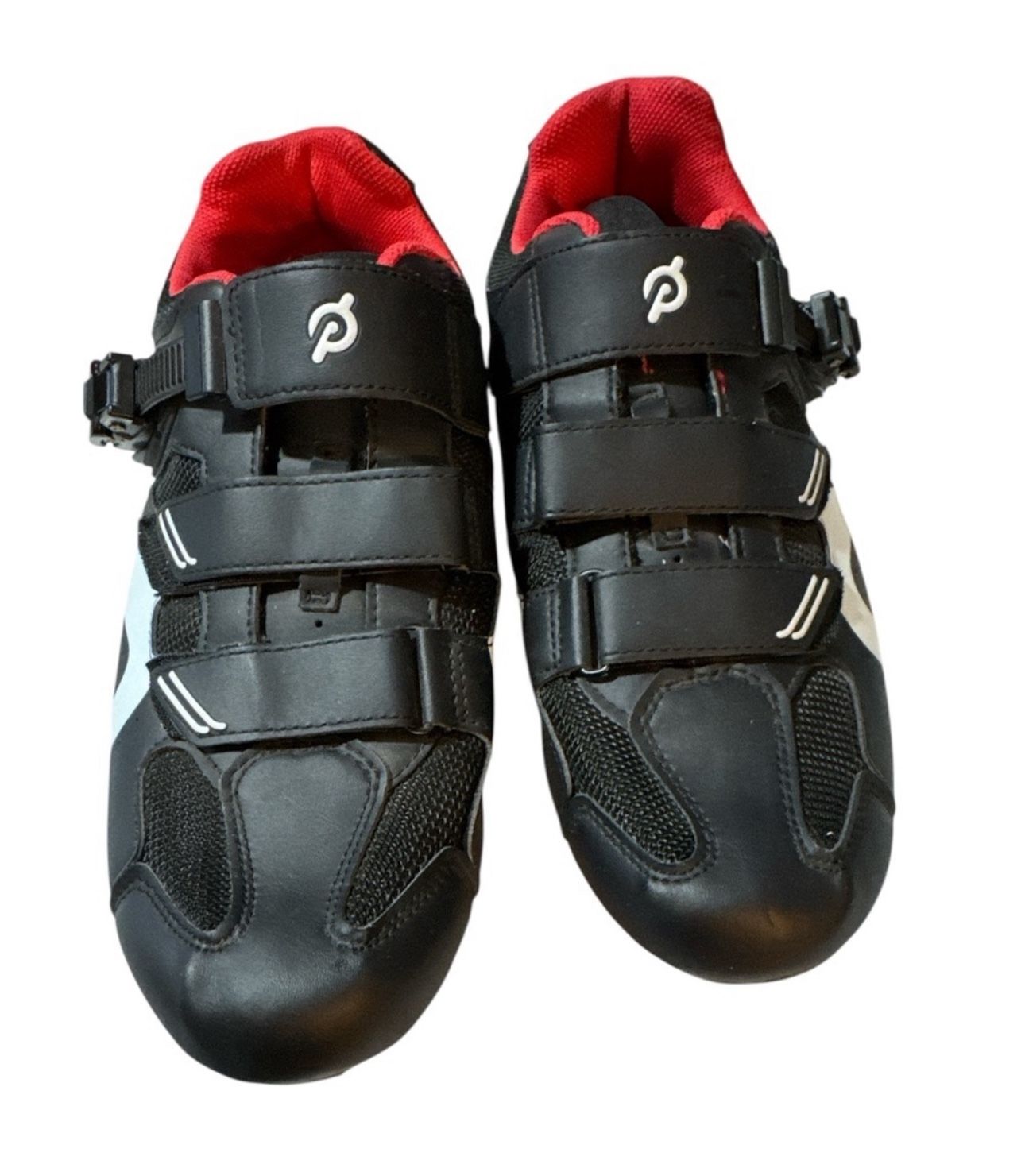 Peloton Spinning Cycling Shoes Black & White Size 47 US13 