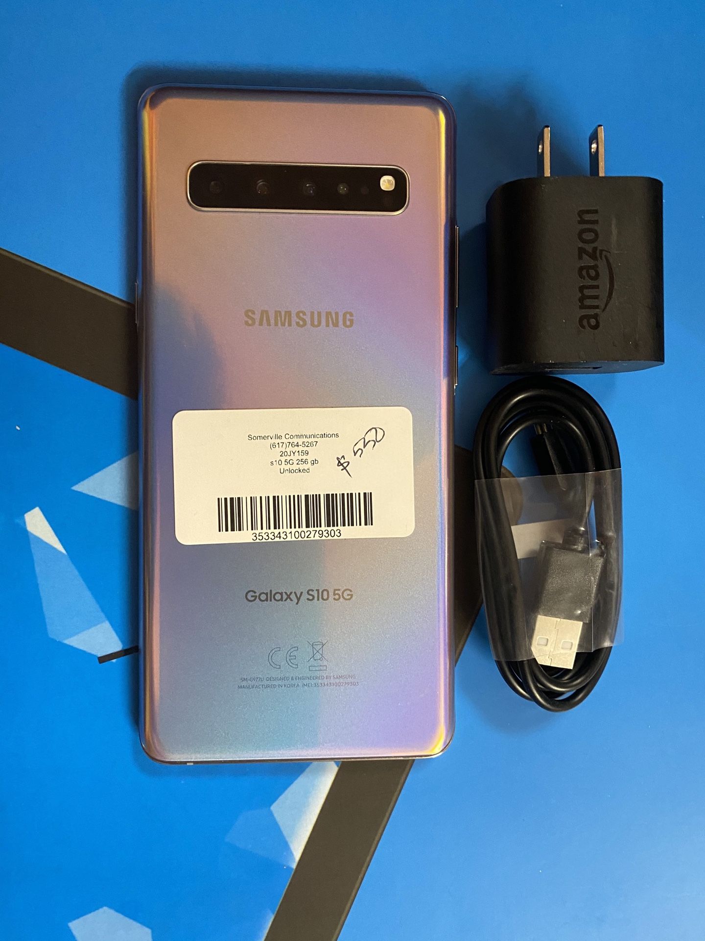 Samsung galaxy s10 5G 256gb unlocked, sold with store warranty
