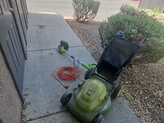 Greenworks PLUGIN Mower W/ Extention Cord