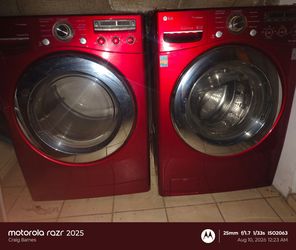 LG washer and dryer