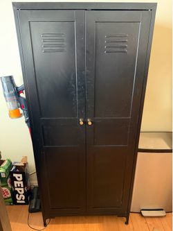 Black Metal Storage Cabinet for sale