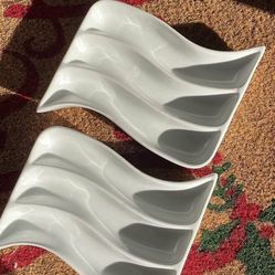 2 Wavy Appetizers/olive Dishes 