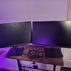 Two HP 23 Inch Monitors Full HD (1920x1080)