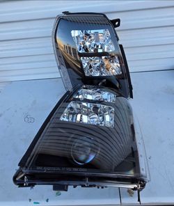 07-14 Cadillac Escalade Projector Headlights Luces Focos Micas Faros Faroles Headlamps