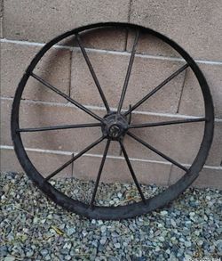 Antique Cast Iron Wagon Wheel