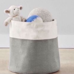 NEW With Tags Retired Pottery Barn Canvas Colorblock Tote/ Toy Dump $60