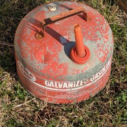 Vintage Galvanized Gasoline Can