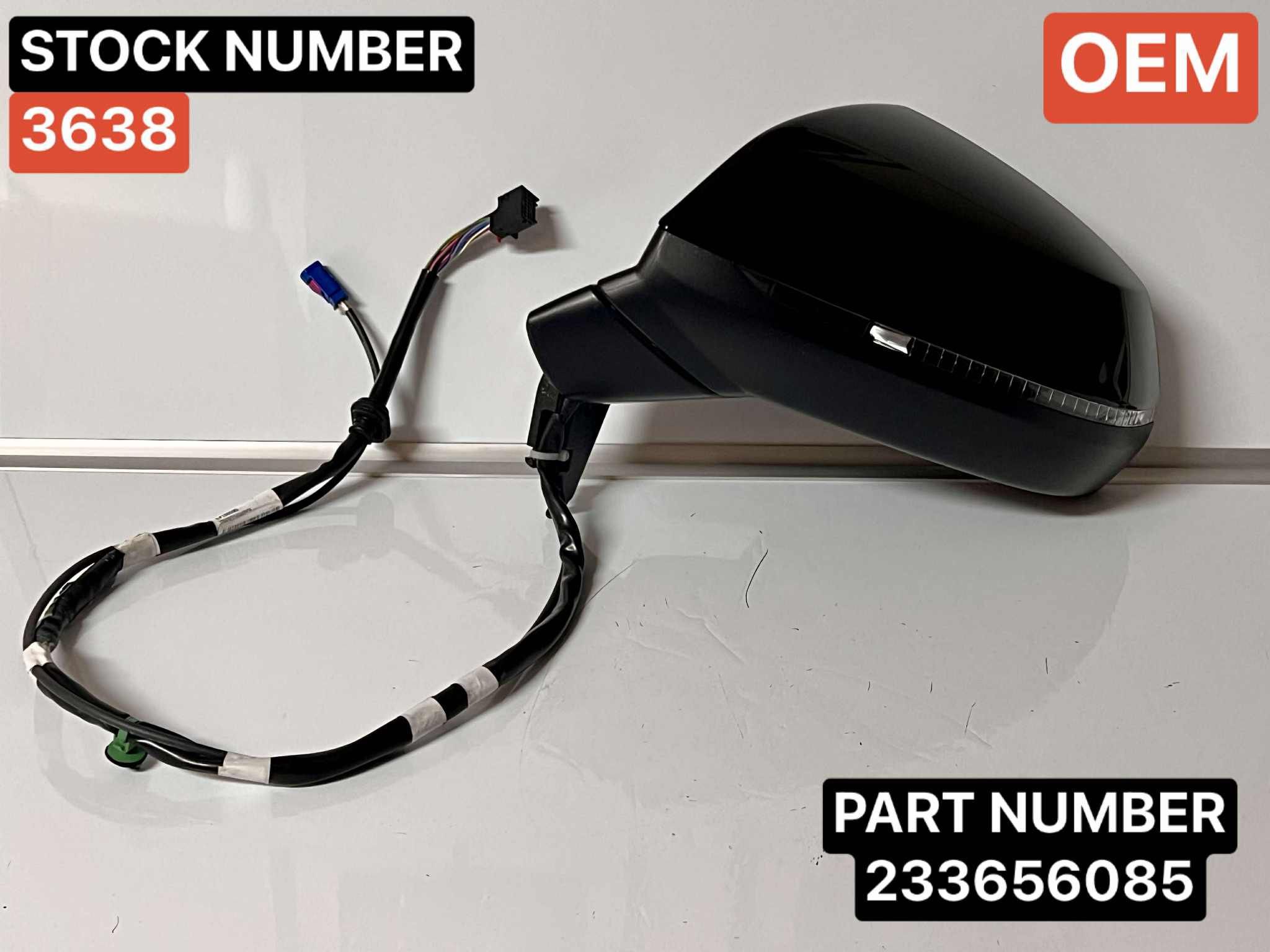 2018-2024 AUDI Q5/SQ5 OEM LEFT DRIVE SIDE DOOR VIEW MIRROR WITH CAMERA AND TURN SIGNAL.