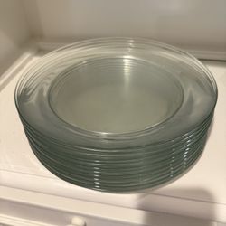 11” Glass Dinner Dishes 