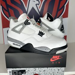Jordan 4 White Cement 