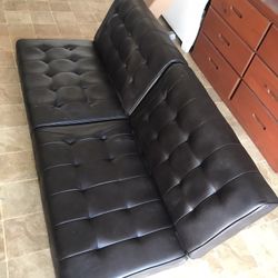 Black Leather Couch