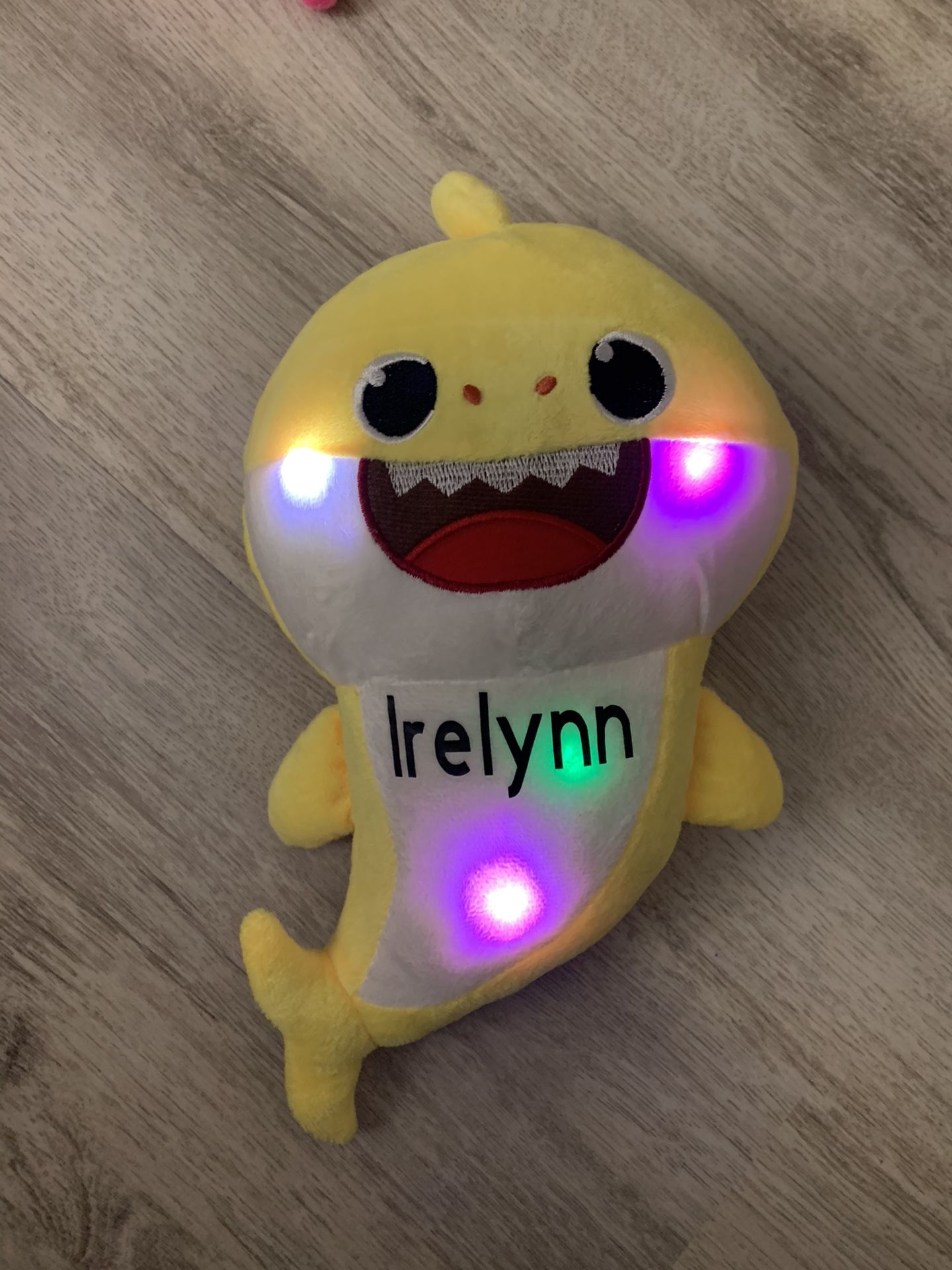 Personalized Singing LED Light Plush Toys Music Doll English Song Toy Gift