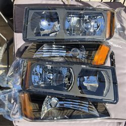 02-06 Chevy Avalanche Headlights Faros Calaveras Micas Luces Lamps 