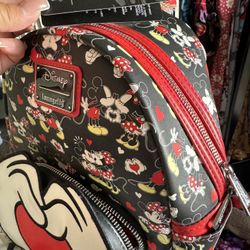 Brand New Loungefly Valentine’s Edition Mickey & Minnie Backpack