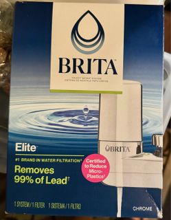 Brita Elite Chrome Water Faucet Filter! NEW!