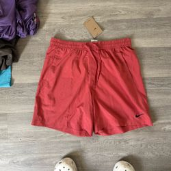 NIKE Medium Red Yoga/RUN Shorts