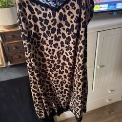 Leopard Print Underdress And Moo Moo