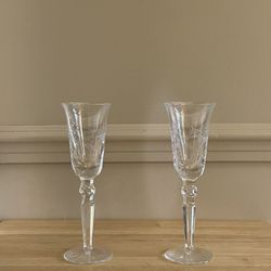 Waterford Crystal Toasting Flutes - Sold As A Set