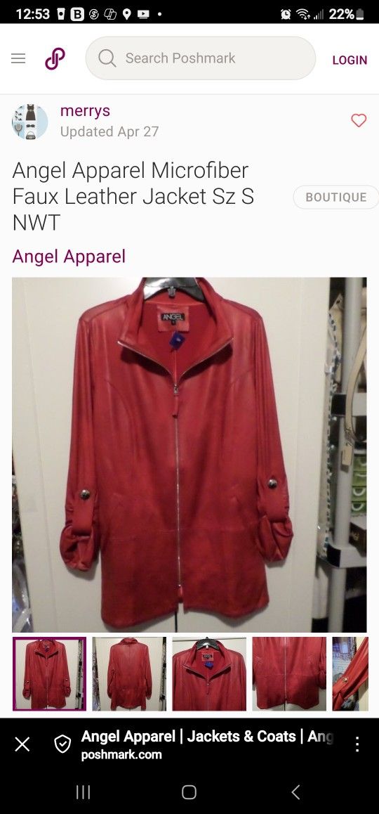 Jacket Sweater Faux Leather Chic