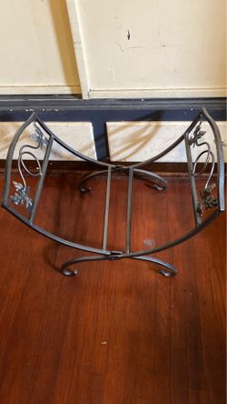 Fireplace log holder cast iron