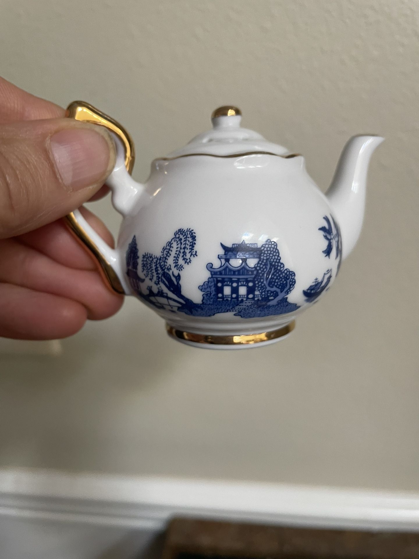 Vintage Cardew Blue Mini Teapot Designed in England