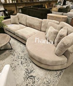 Super comfortable ‼️ sofa sectional with wide chaise