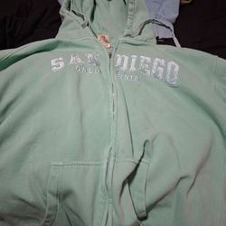 Size XL Sandiego Zip Up Hoodie